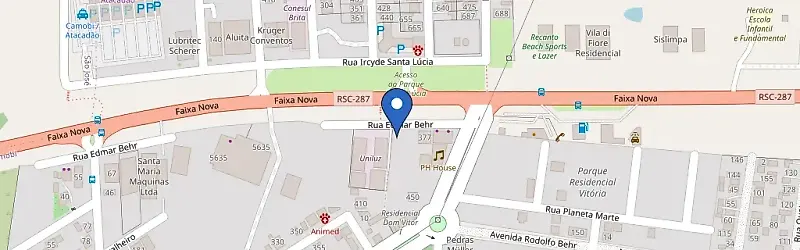 Mapa da estação Flynet