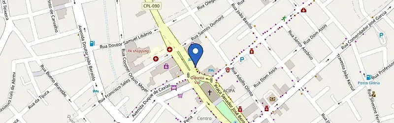 Mapa da estação Hotel Ferraz