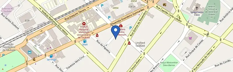 Mapa da estação Santo Steak Lounge Restaurante