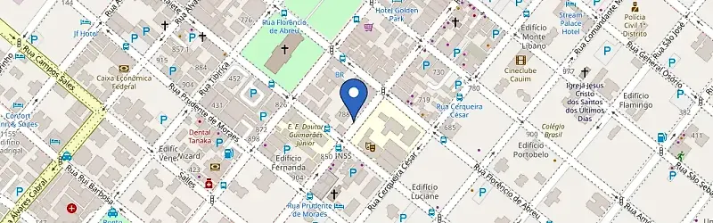 Mapa da estação Flat Bassano Vacarini