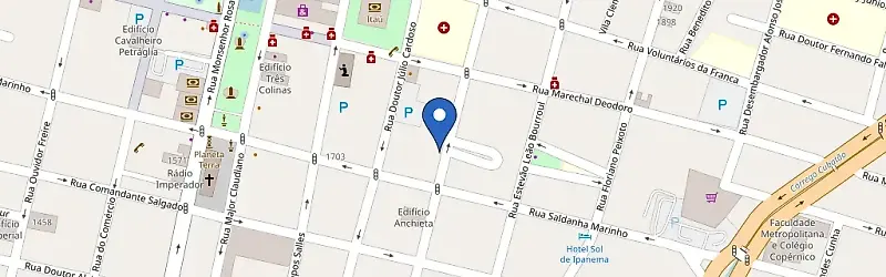 Mapa da estação Maestro Solar