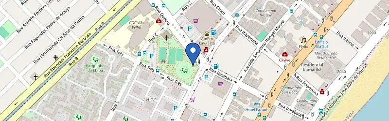 Mapa da estação Praça De Coqueiral De Itaparica