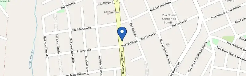 Mapa da estação SolarStar Presidente Venceslau