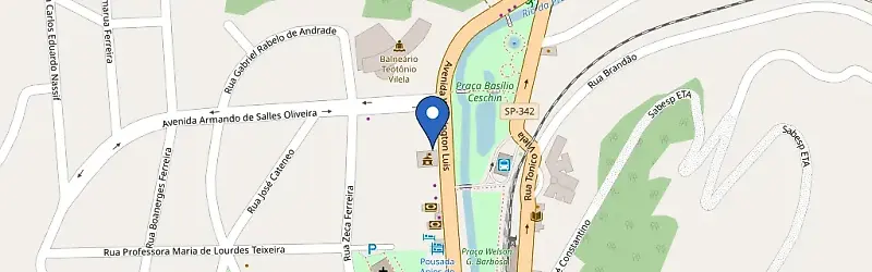 Mapa da estação Posto Shell Itamaraty