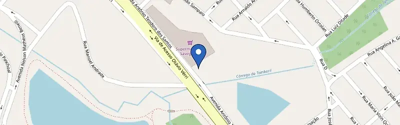 Mapa da estação Savegnago Supermercados