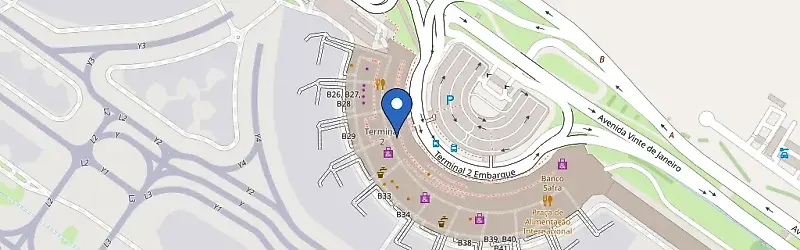 Mapa da estação Aeroporto Do Galeão RJ