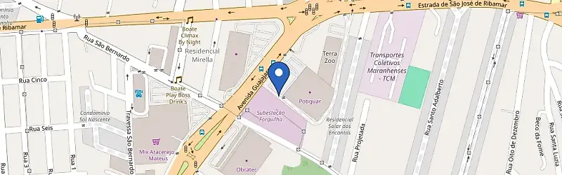 Mapa da estação Potiguar Home Center Forquilha