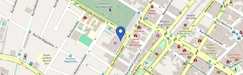 Mapa da estação Super Mercado Cidade