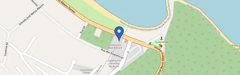 Mapa da estação Condomínio Rasa Kitesurf
