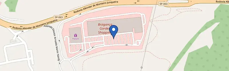 Mapa da estação Bragança Garden Shopping