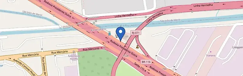 Mapa da estação Pavuna-Dutra BSO14 Ecoriominas