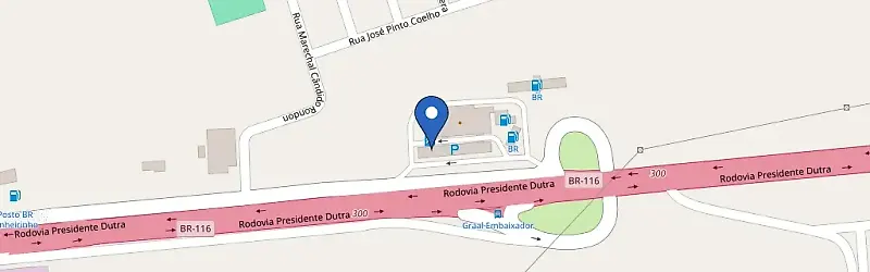 Mapa da estação Graal Embaixador
