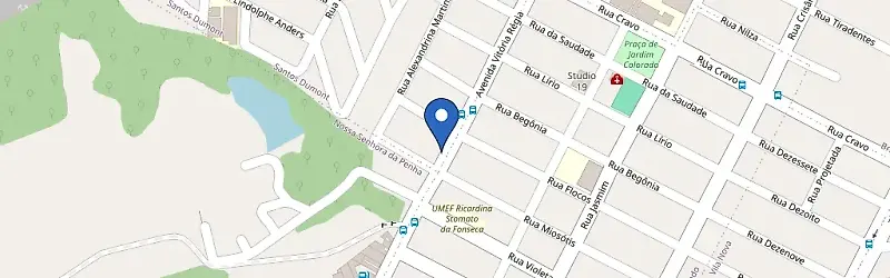 Mapa da estação Oficina H. Caldas