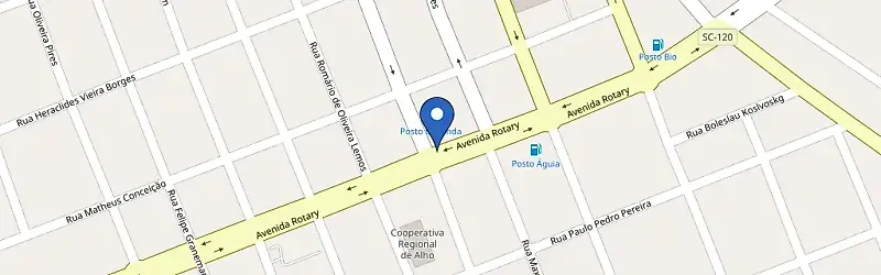 Mapa da estação Posto Berlanda