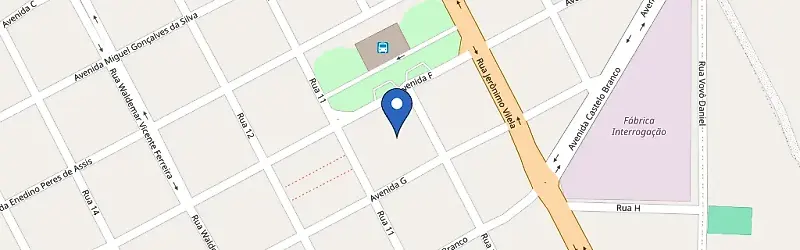 Mapa da estação Adm Hotel Jataí