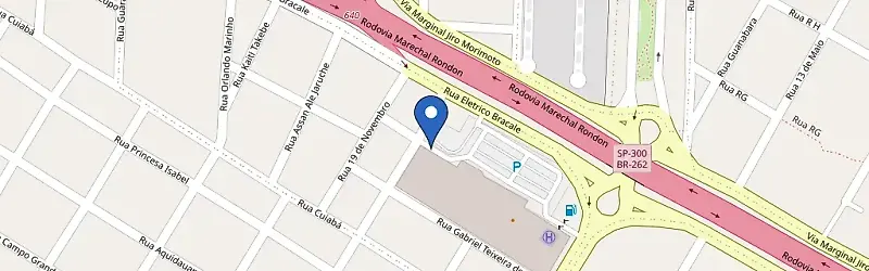 Mapa da estação Hotel Oeste Plaza