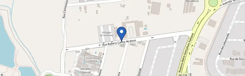Mapa da estação Up Beach Center