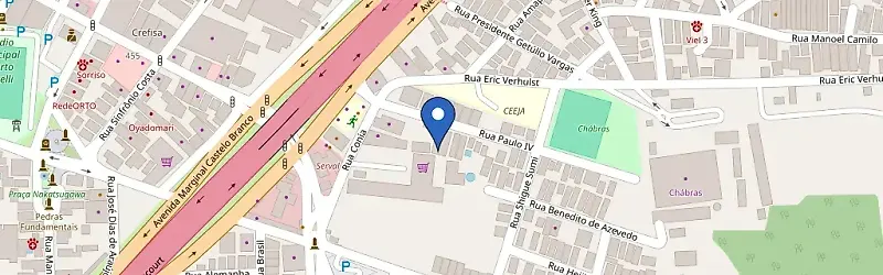 Mapa da estação Hotel Smart