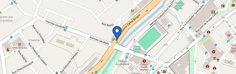 Mapa da estação Tecno Energia Solar