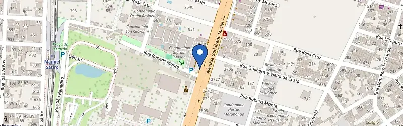 Mapa da estação Pátio Maraponga