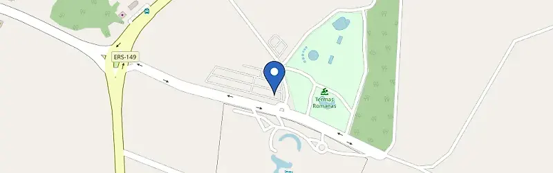 Mapa da estação Estacionamento Termas Romanas
