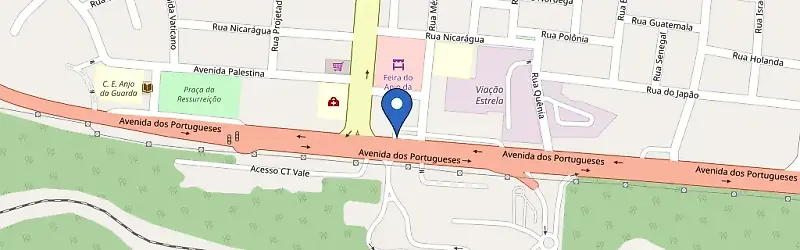 Mapa da estação BR Super Carga - Caixa Econômica Federal Anjo Da Guarda