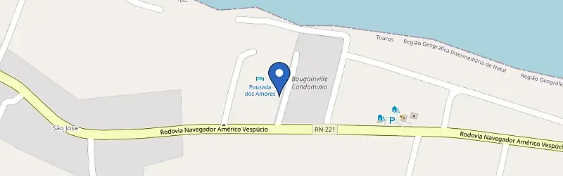 Mapa da estação Pousada Spa Dos Amores / Condomínio Petit Bougainville