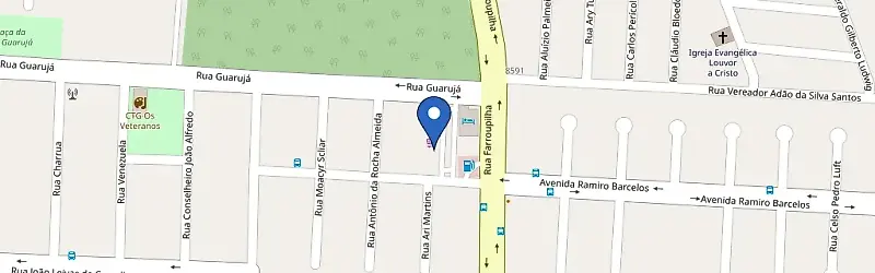 Mapa da estação Luminova Viezzer Guarujá