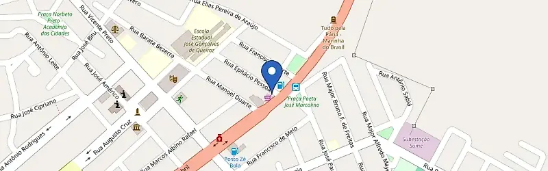 Mapa da estação Restaurante Pé De Serra