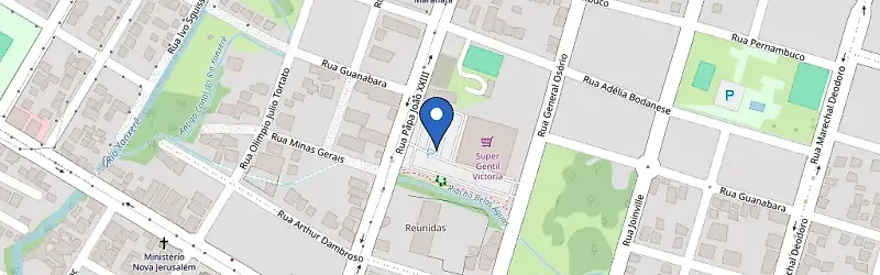 Mapa da estação Supermercado Gentil