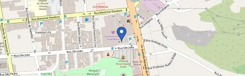 Mapa da estação Niteroi Recar Guanabara Niteroi