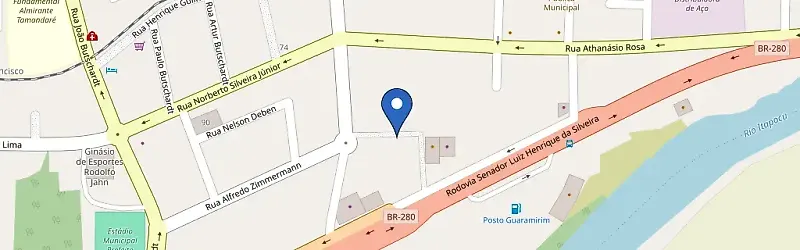 Mapa da estação Ilumisam Energia Solar