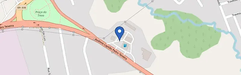Mapa da estação Capanema