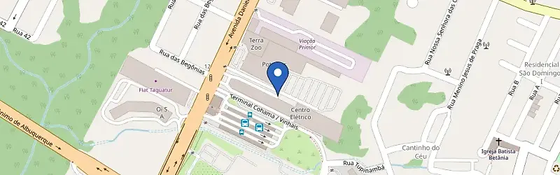 Mapa da estação Potiguar Cohama