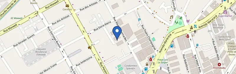 Mapa da estação Condomínio Principado Luxemburgo