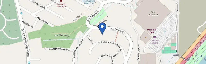 Mapa da estação Panamby Penthouses
