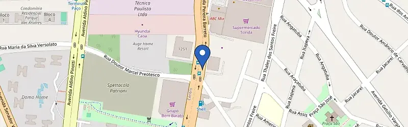 Mapa da estação BYD Viamar