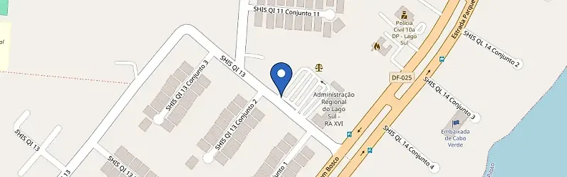 Mapa da estação Ponto Recarga Intelbras