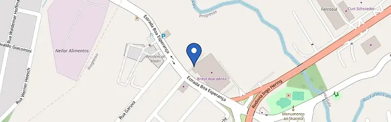 Mapa da estação Rota Verde - Sicoob | Rio Do Sul