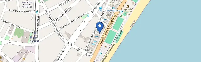 Mapa da estação Pajuçara Praia Hotel