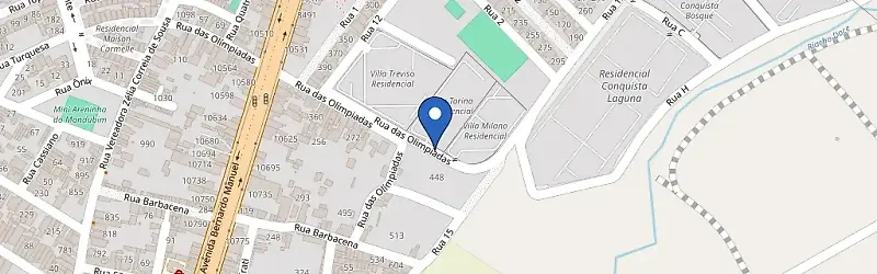 Mapa da estação Residencial Torino
