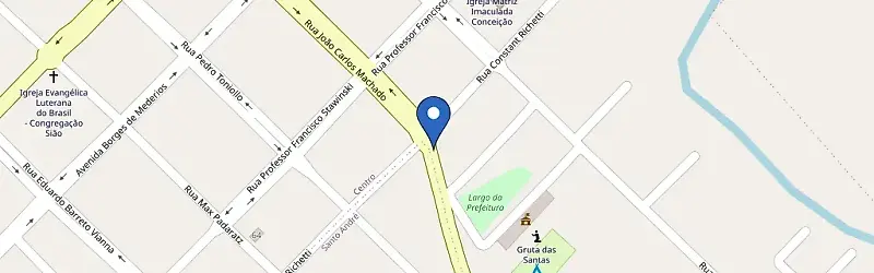 Mapa da estação Sicredi Agência Agro