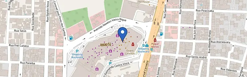 Mapa da estação Boulevard Shopping