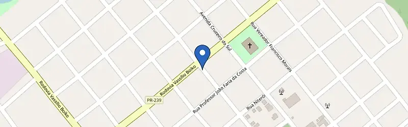 Mapa da estação Bionova • Nova Cantu
