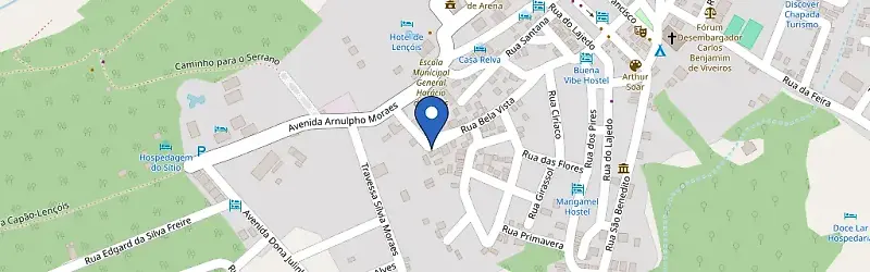 Mapa da estação Pousada Estrelar