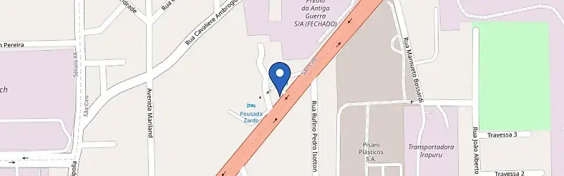 Mapa da estação Posto Capoani - Shell Bossardi Rodo Forte