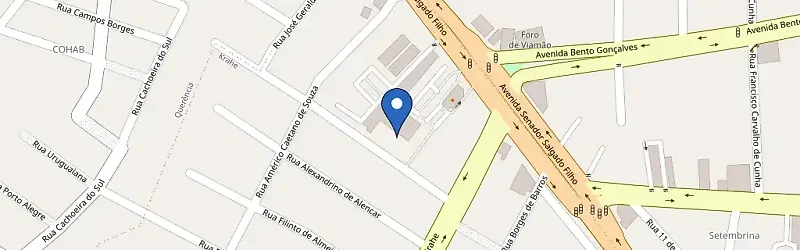 Mapa da estação Supermercado Baita Super