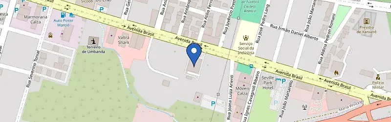 Mapa da estação De Marco Renault Xanxerê