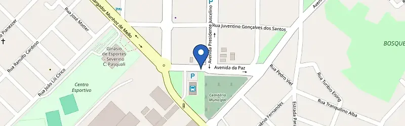 Mapa da estação Bionova Cafelândia