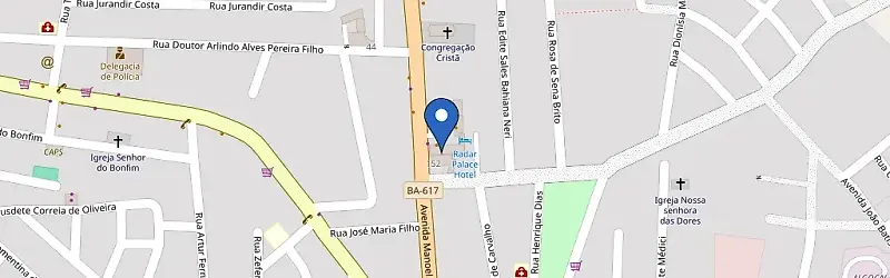 Mapa da estação Posto Radar